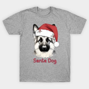 Santa Dog - German Shepherd T-Shirt